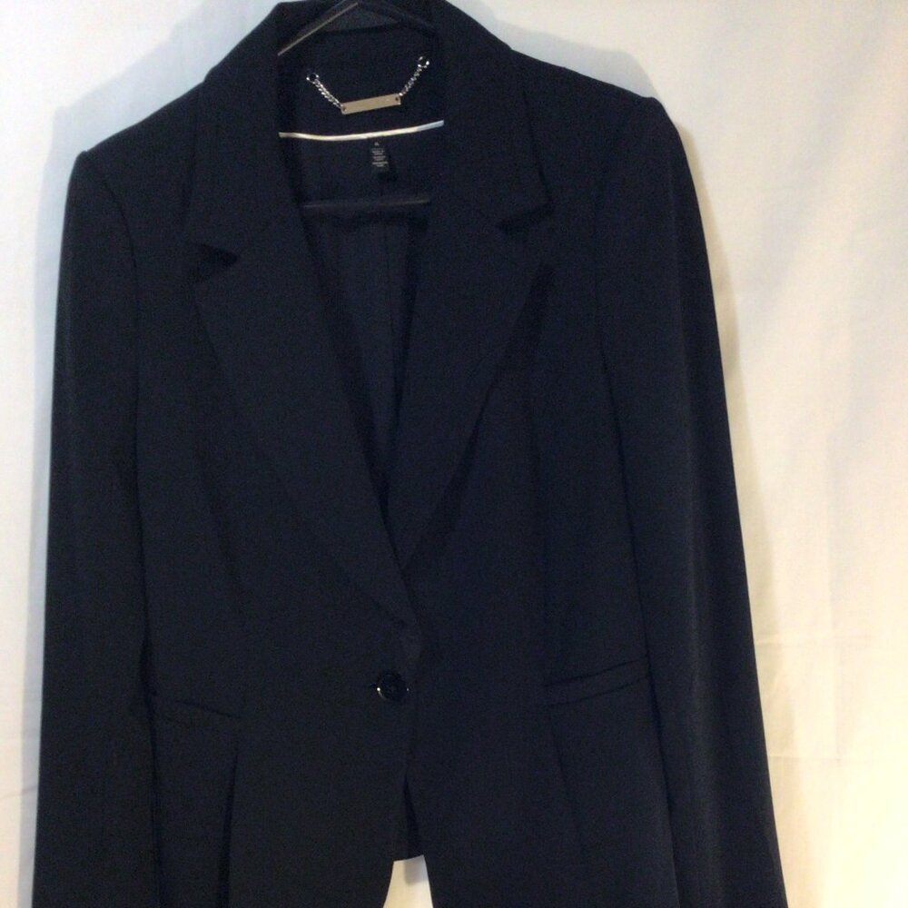 Black Single Button Jacket